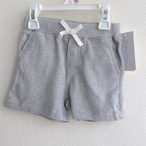 Ralph Lauren Baby Cotton Mesh Pull On Shorts Gray Heather